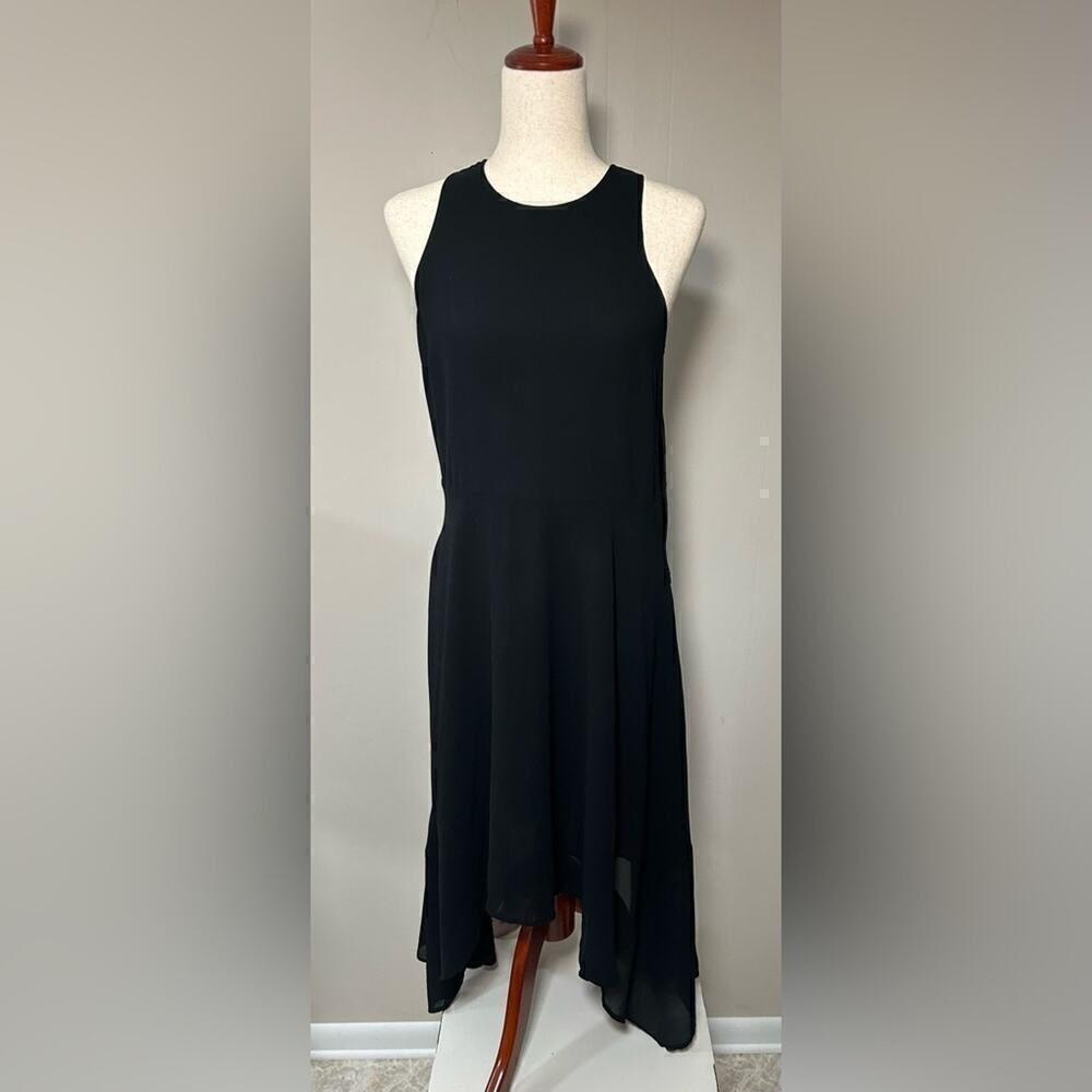 Michael Kors Black Midi 8Petite Dress